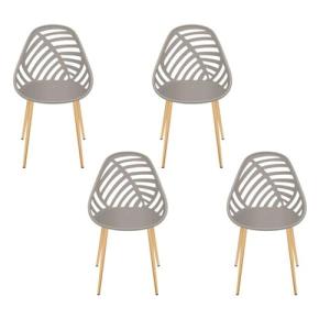 HOME DECO FACTORY, HDO0336, Juego de 4 sillas Alameda Taupe…