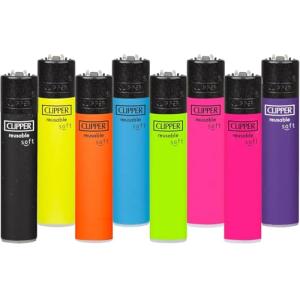 Clipper Mecheros Recargables Soft, Pack de 8, Tamaño Grande…