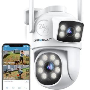 GENBOLT Camara Vigilancia WiFi Exterior 2,4/5GHz con Doble…