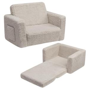 BEJOY Sillón Infantil Sofá Cama 2 en 1, Convertible a Tumbo…