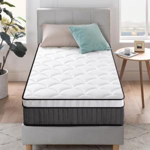 Zinus Bed Mattress Conventional, Foam, Colchón híbrido Tigh…