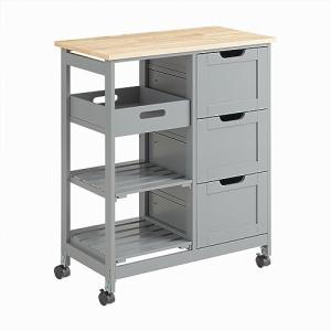 SoBuy FKW79-HG Carro de Almacenamiento Mueble Auxiliar Coci…