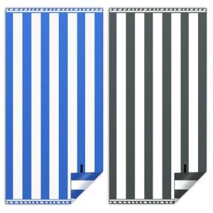 Vortix Toalla Playa XXL Juego de 2-90 X 180 cm, Toalla Gran…
