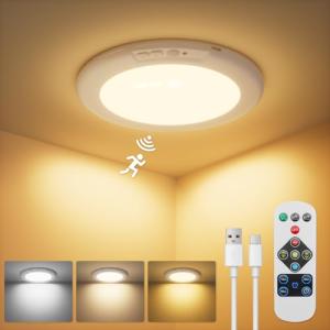 Plafon con Sensor De Movimiento, Recargable LED Lamparas de…