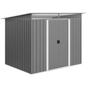 Outsunny Cobertizo de Jardín Exterior 4,5 m² 260x194x200 cm…
