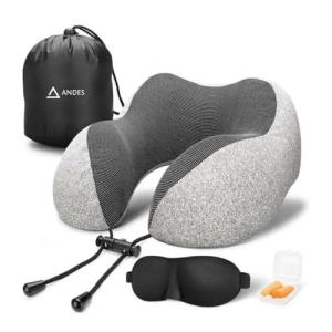Andes Almohada de Viaje, Almohada Avión. Cojín Viaje para A…