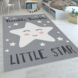 Paco Home Alfombra Habitación Infantil Moderna Lavable Estr…