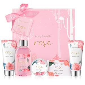 Set de Baño Mujer, Body & Earth Caja de Rgalo Mujer 5 Pieza…