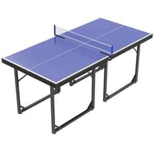 HOMCOM Mesa de Ping-Pong Plegable Mesa de Tenis de Mesa con…