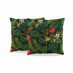 ggaimwf Pack de 2 Fundas de cojín Selva Hoja Hojas Tropical…