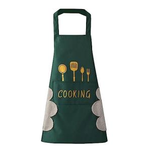 DILLMAN Delantal de cocina para mujer con bolsillos para li…