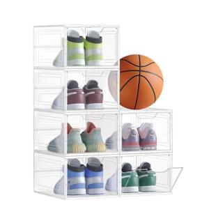 SONGMICS - Cajas para zapatos, juego de 6, organizadores co…