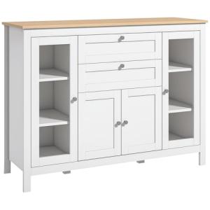 HOMCOM Aparador de Cocina con Armario 2 Cajones 2 Puertas d…