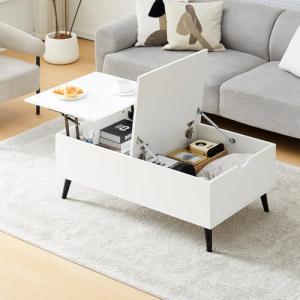 TUKAILAi Mesa de Centro Elevable y Extensible, Mesita de Sa…