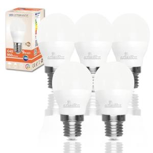 LED ATOMANT Pack 5x Bombilla LED E27 G45 9W. Color Blanco N…