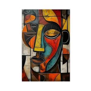 6 lienzos geométricos abstractos de arte facial cubista par…