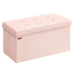SONGMICS Puff Almacenaje, Baúl de Almacenaje Plegable, 38 x…
