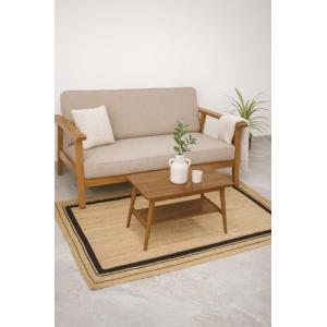 Ripaz Vogue Alfombra de yute trenzada a mano natural con lí…