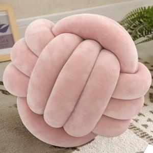 OUKEYI Almohadas de nudo suave de 25 cm, almohadas redondas…