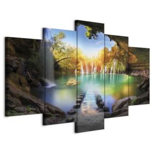 murando Cuadro en Lienzo Paisaje Gruta 225x112 cm Impresión…