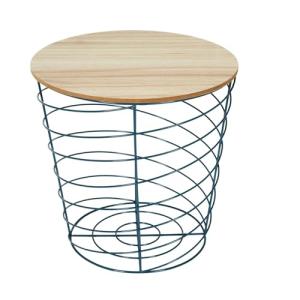HOME DECO FACTORY MESA VARILLA CYCLONE AZUL