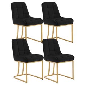 WOLTU Pack 4 Sillas de Comedor, Sillas de Cocina en Funda d…