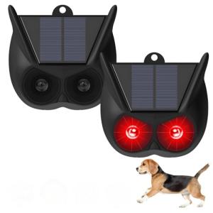 ALLOMN Repelente solar de animales para exteriores, paquete…