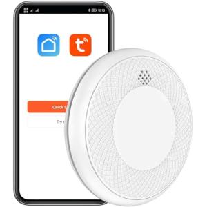 Detector de Humo Inteligente Wi-Fi, batería de 10 años con…