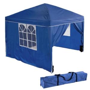 LOLAhome Carpa Cenador Gazebo Plegable 3 x 3 m Azul | Mejor…