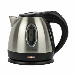 H.Koenig Hervidor de agua eléctrico BO12 1,2L Acero inoxida…