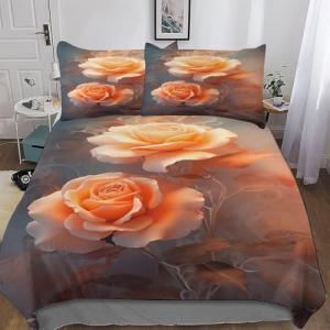 PPZYY Ropa de cama con diseño de flores, ropa de cama cómod…