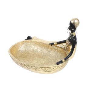 TOBBOMEY Bandeja Vintage para Joyas Africano Plato Portaani…