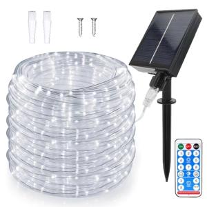 WoskjXas Solar Luz de Cuerda, 22m 200LEDs Solar Guirnalda M…