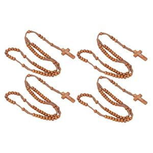 Rosarios Católicos de Madera, Textura de Madera única Regal…