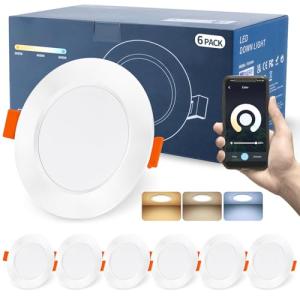 DUSKTEC Downlight LED Techo Empotrable Inteligente 2700K-60…