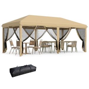 Outsunny Carpa Plegable Pop-Up Gazebo 6x3 m Cenador Plegabl…