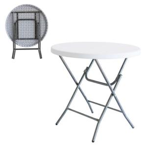LOLAhome Mesa Plegable, de Acero Anticorrosión y HDPE (De Ø…