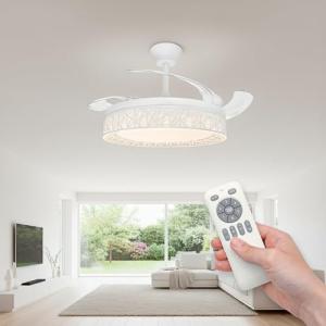 LED ATOMANT Ventilador de Techo con Luz LED 40W, Motor DC 3…