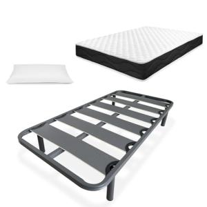 Homey - Cama Completa con Colchón Sleep Pro Reversible   Al…