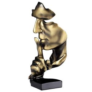 aboxoo Estatua de Pensador, el Silencio es Oro, Figura de A…