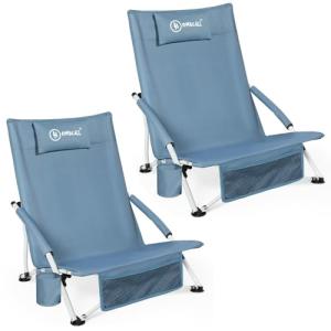Homecall Silla de playa plegable, ligera, silla de camping…