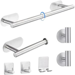 80CM Laimew Juego de Toallero de Baño, 7 PCS Toalleros de B…