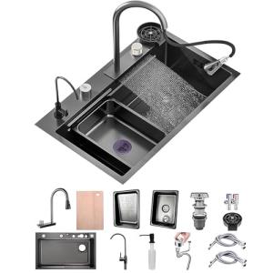 50 Cm De Ancho Fregadero De Cocina Con Grifo Cocina Extraib…