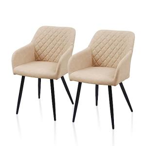 TUKAILAi Juego de 2 Sillas de Comedor Piel Sintética, Silla…