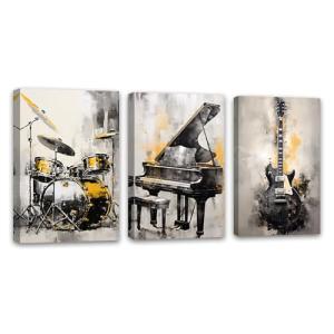 ZQQART Arte de pared de instrumentos musicales abstractos d…