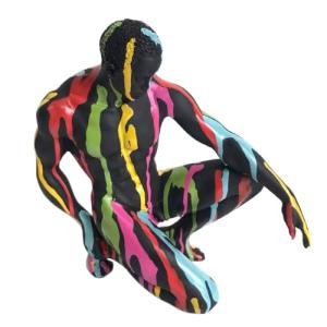 BY SIGRIS Signes Grimalt Figura Hombre Desnudo Negro de Res…