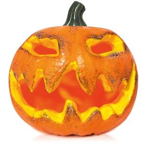 COM-FOUR® Calabaza Decorativa con iluminación LED roja Parp…