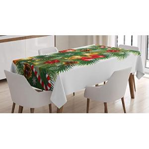 ABAKUHAUS Navidad Mantele, Noel Ornamentos, Estampado con l…