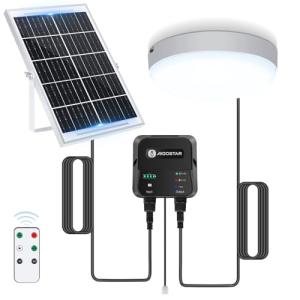 Aigostar Luz Solar Interior Exterior 70W Plafón LED Techo S…