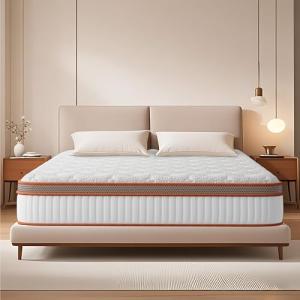 Colchón 140x200 - 25 cm, Memory Foam y Muelles Ensacados -…